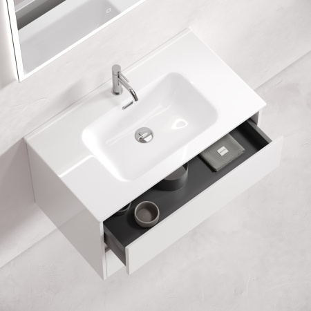 Тумба под раковину Sancos Libra LB80W 80х50 подвесная цвет белый